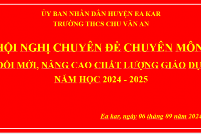 HOẠT ĐỘNG CHUYÊN MÔN ĐẦU NĂM HỌC 2024-2025