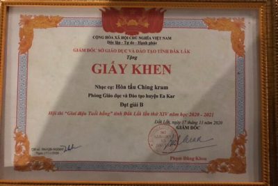 Tuyên truyền và gìn giữ văn hoá cồng chiêng Tây Nguyên tại trường THCS Chu Văn An